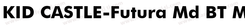 KID CASTLE-Futura Md BT Medium字体转换